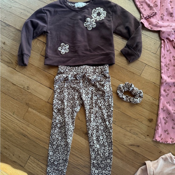 Cozy Kids matching outfit sets, - Pink and Black - Picture 2 of 6